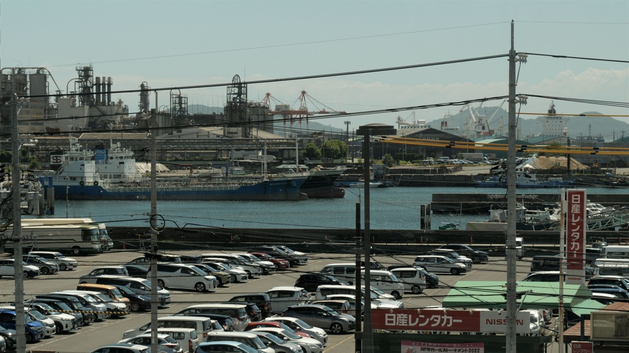 Parking lot and harbour